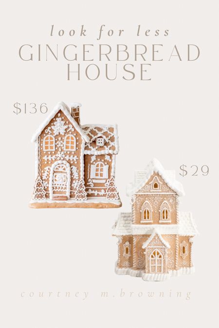 Gingerbread house look for less, Christmas decor, holiday decor 

#LTKHoliday #LTKSeasonal #LTKhome
