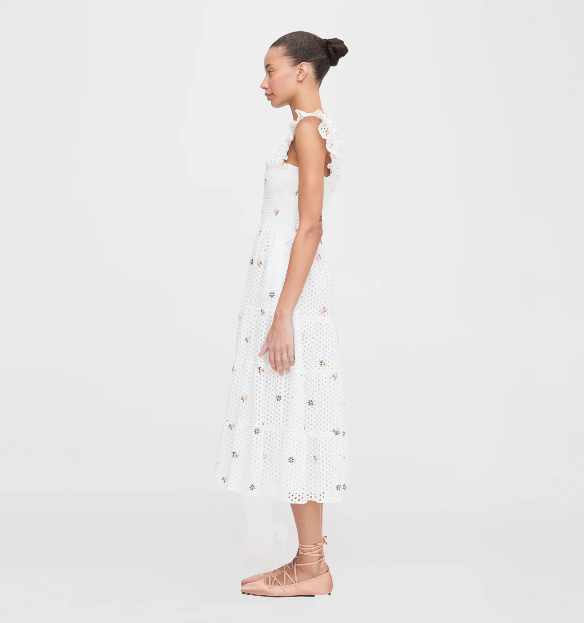 The Ellie Nap Dress - White Daisy Eyelet | Hill House Home US