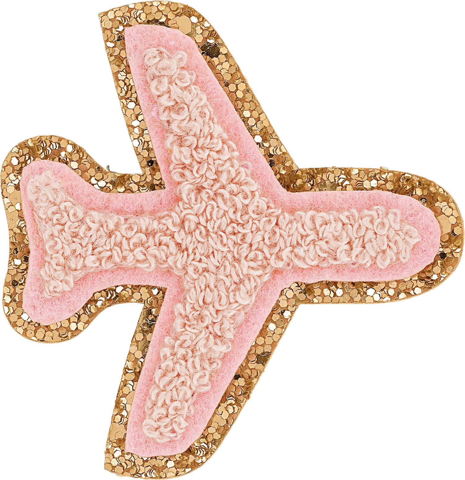 Glitter Airplane Patch | Embroidered Patch - Stoney Clover Lane | Stoney Clover Lane