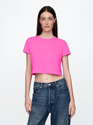 Organic Cotton VintageSoft Crop T-Shirt | Gap (CA)