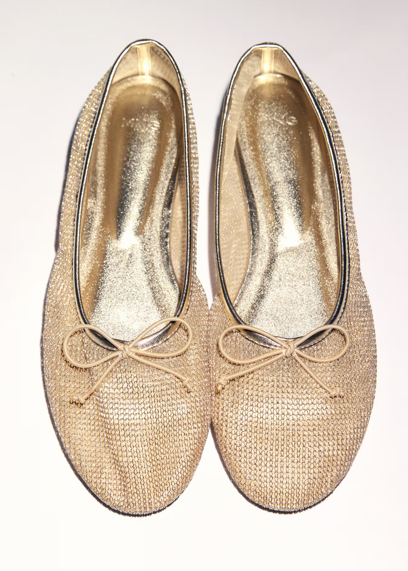 Mesh ballet flats with bow - Women | MANGO USA | Mango (US/MX/AU)