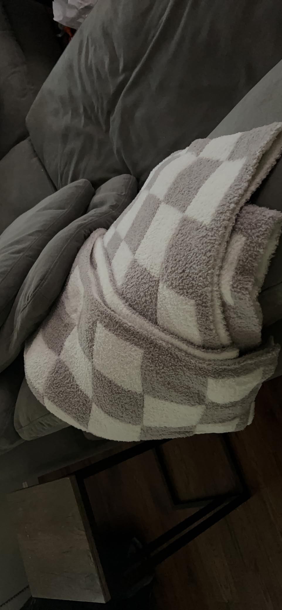 WRENGONGE Taupe Throw Blanket, 50x70 Soft Cozy Microfiber Striped Throw Blankets for Couch, Sofa,... | Amazon (US)