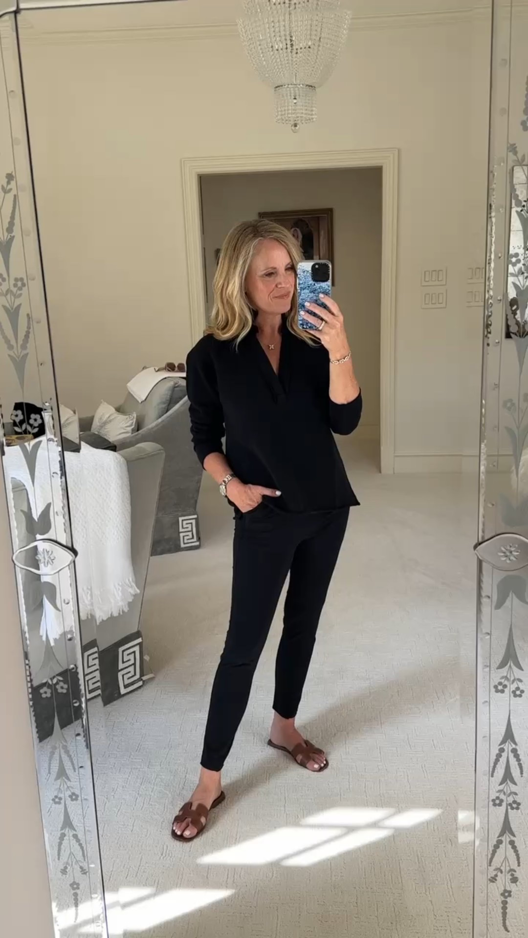 My favorite way to look pulled together and polished but comfortable! Frank and Eileen, Patrick top and Murphy pant a.k.a. the billion dollar pan! Both fit true to size

#LTKdayinmylife #LTKOver40 #LTKootd