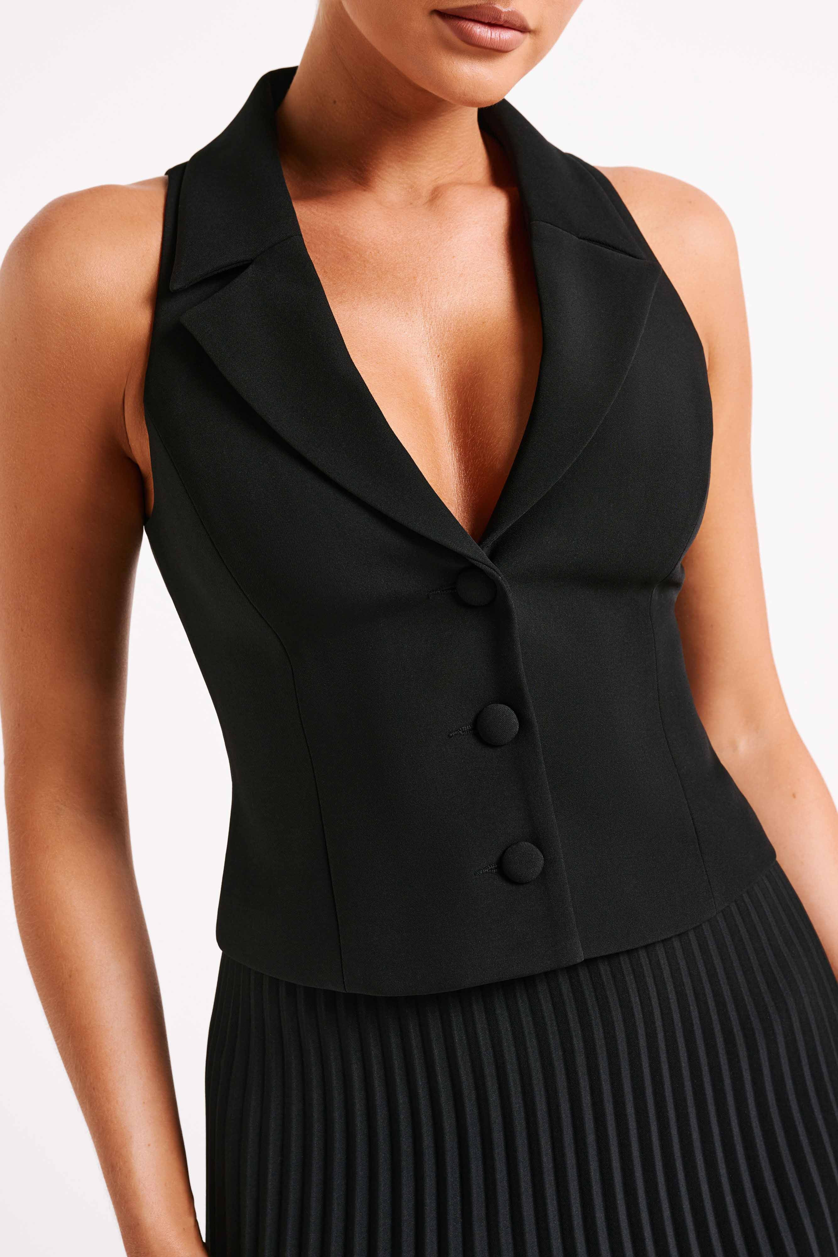 Mura Suiting Vest - Black | MESHKI US