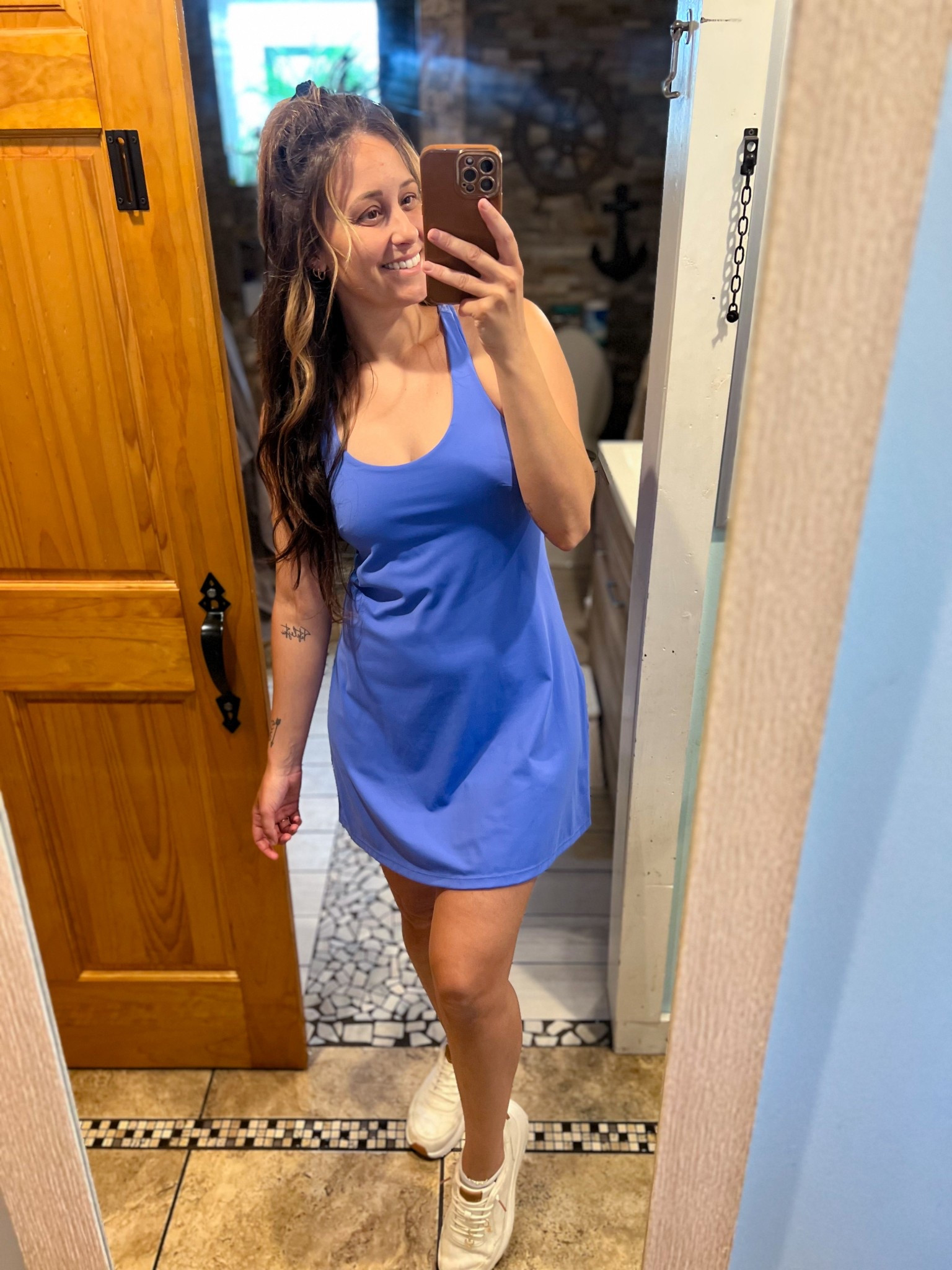 Life has been…hectic. And sometimes I just don’t feel like going all out (I didn’t even put makeup on this AM). Thank goodness I got this dress in multiple colors because I live in them and they make me look so put together (can we also talk about how I don’t have to take this dress off to go to the bathroom 🤭) the shorts under neath are detached in the back so it makes it effortless to go 🚽! Win! So if you’re a busy gal like me - don’t sleep on this dress. Also, peep the adorable shoe charms! 

#LTKFamily #LTKActive