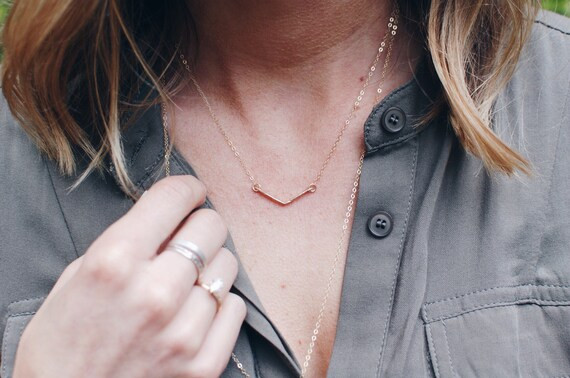 Hidden Necklace, Customized Gold Filled | Etsy (US)