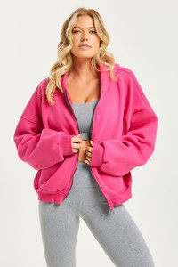 Boyfriend Zip Up Magenta | Booty By Brabants | Booty by Brabants