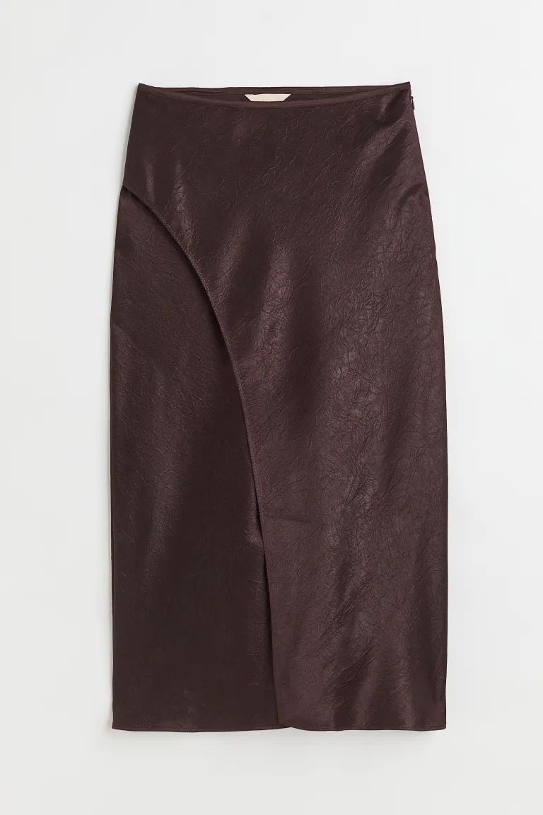 Wrapover satin skirt | H&M (UK, MY, IN, SG, PH, TW, HK)