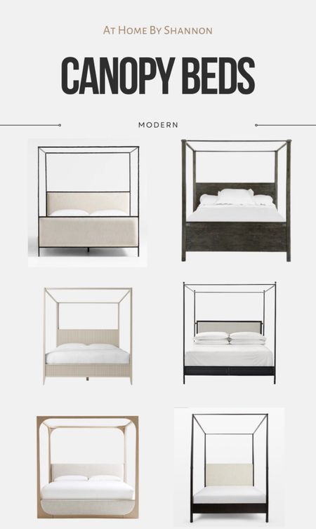 A twist on the classic canopy- Home & Bedroom Design 

Here is your Modern canopy bed round up! 

Shop Wood, metal, and upholstered modern canopy beds.   Browse our round up, discover and shop multiple Modern Canopy bed styles now!


#ModernDecor #BedroomFurniture #CanopyBed #modernStyle #HomeDecorInspo#LTKSpringSale 

#LTKhome