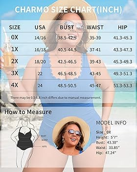 Charmo Plus Size Swimsuit for Women 2025 Tummy Control Scalloped Ribbed One Piece Swimsuits Ruche... | Amazon (US)