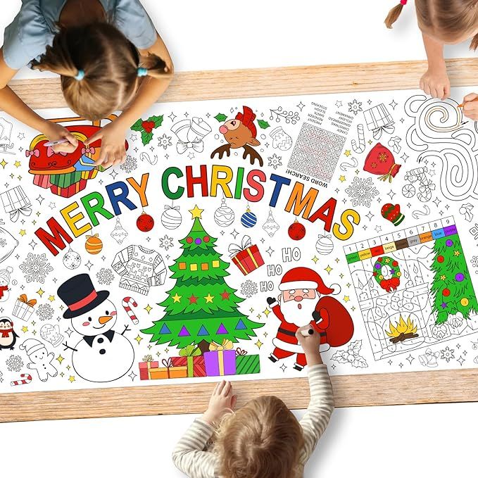 Gatherfun Christmas Decorations - Versatile 30 x 72 Inches Activity Poster, Merry Christmas Party... | Amazon (US)