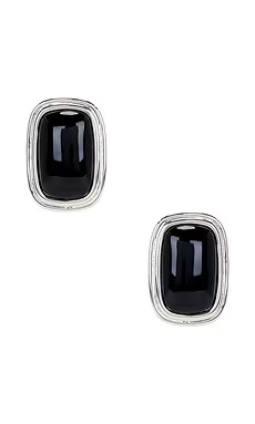 Heaven Mayhem Ribbon Earrings in Black & Silver from Revolve.com | Revolve Clothing (Global)