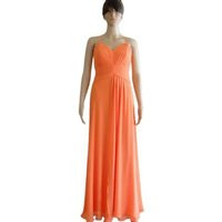 Orange Prom Dress. Bridesmaid Dress | Etsy (US)