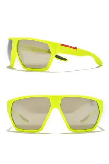 67mm Square Mirror Sunglasses | Nordstrom Rack