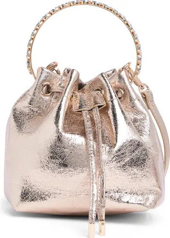 URBAN EXPRESSIONS HANDBAGS Metallic Convertible Bucket Bag | Nordstromrack | Nordstrom Rack