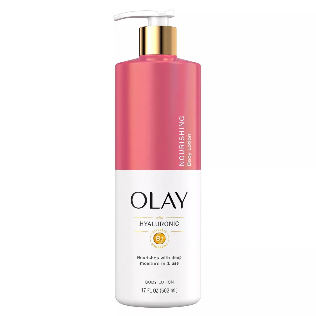 Olay Nourishing & Hydrating Body Lotion Pump with Hyaluronic Acid Scented - 17 fl oz | Target