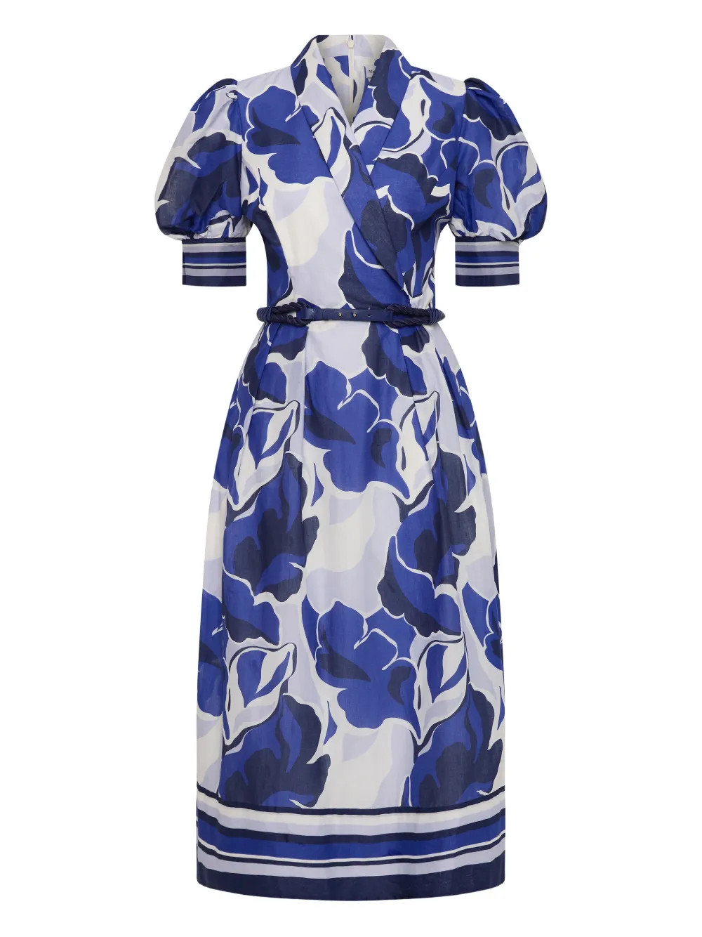 Rebecca Vallance Paros  short-sleeve Midi Dress | Blue | FARFETCH | Farfetch Global