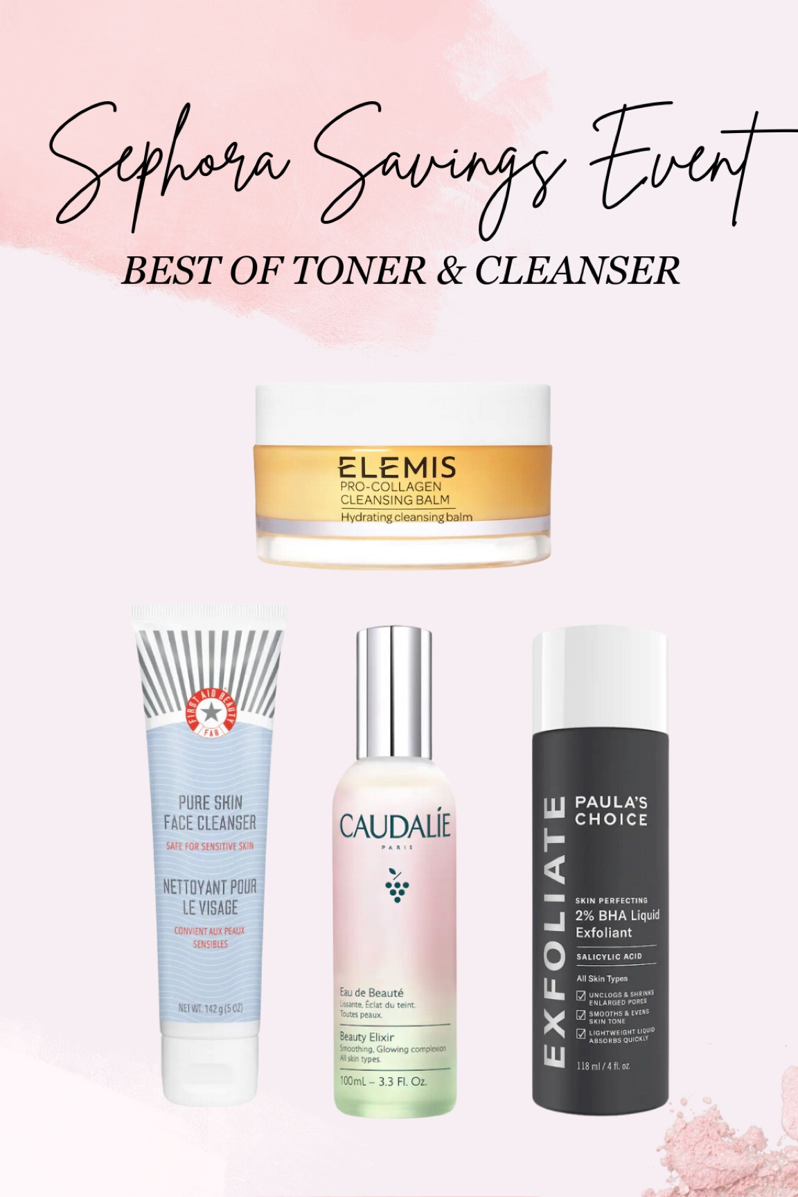 Happy Sephora Holiday Sale!!! 🖤Wanted to share my picks for best of cleansers & toners! 

Rouge members can start shopping 20% off site wide today! Use code: SAVINGS at check out!  

#LTKHoliday #LTKBeauty #LTKSaleAlert