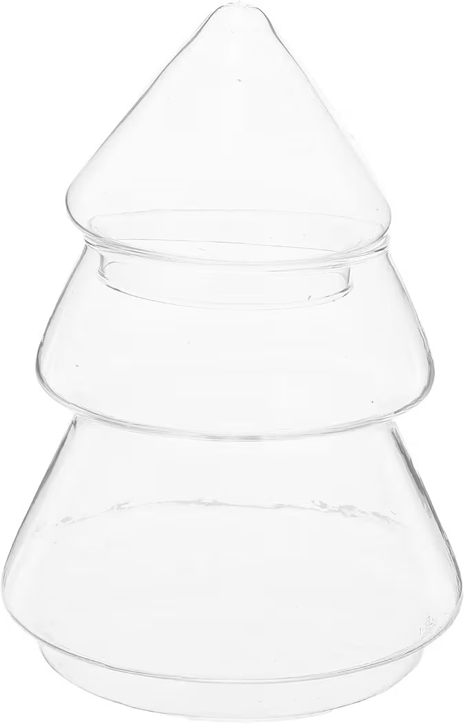 ABOOFAN Clear Plastic Candy Box 220ml Christmas Tree Shaped Sweet Cookie Jar Xmas Favor Boxes Cho... | Amazon (US)