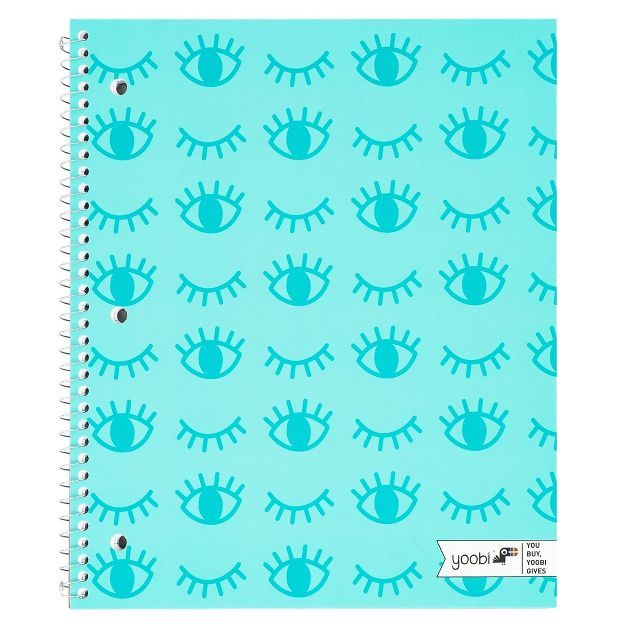 1 Subject College Ruled Spiral Notebook Aqua - Yoobi&#8482; | Target