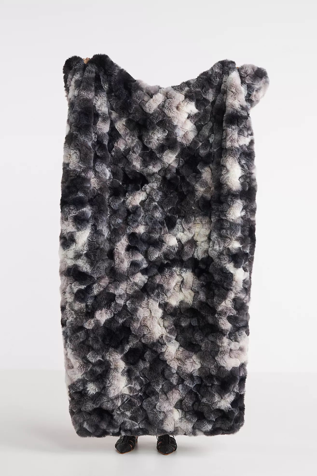 Luxe Faux Fur Throw Blanket | Anthropologie (US)