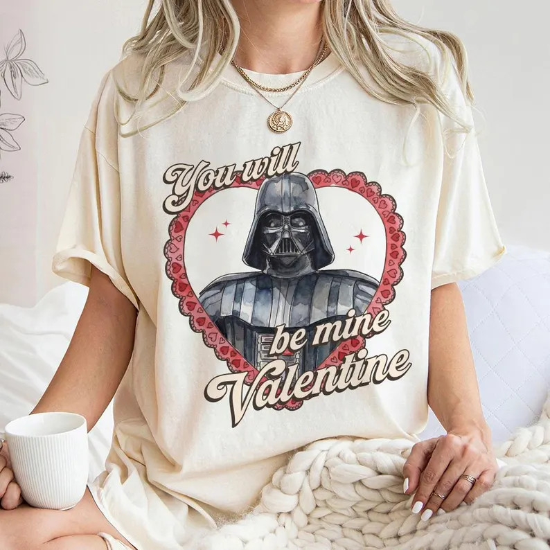 You Will Be Mine Valentine T-shirt, Darth Vader Valentine Tee, Star Wars Love Shirt, Dark Side Va... | Etsy (US)