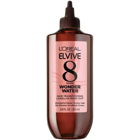 L’Oreal Paris Elvive 8 Second Wonder Water Lamellar Rinse Out Moisturizing Hair Treatment For Silky Shiny Looking Hair 6.8 Fl; Oz | Walmart (US)