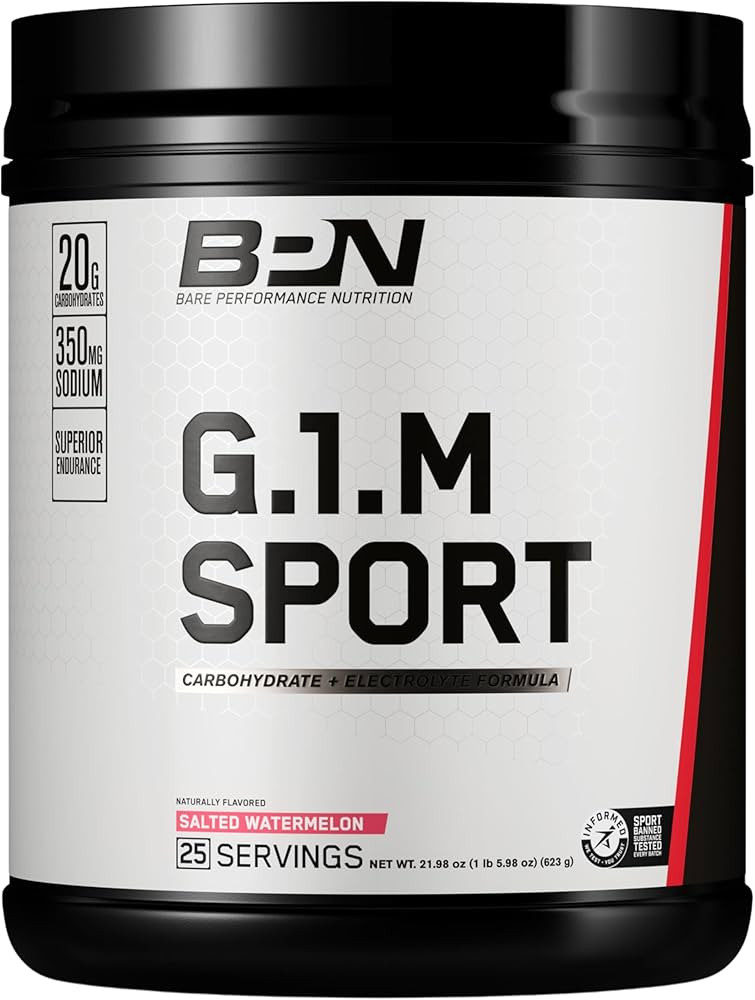 BARE PERFORMANCE NUTRITION, BPN G.1.M Go One More Sport, Endurance Training Fuel, Electrolytes an... | Amazon (US)