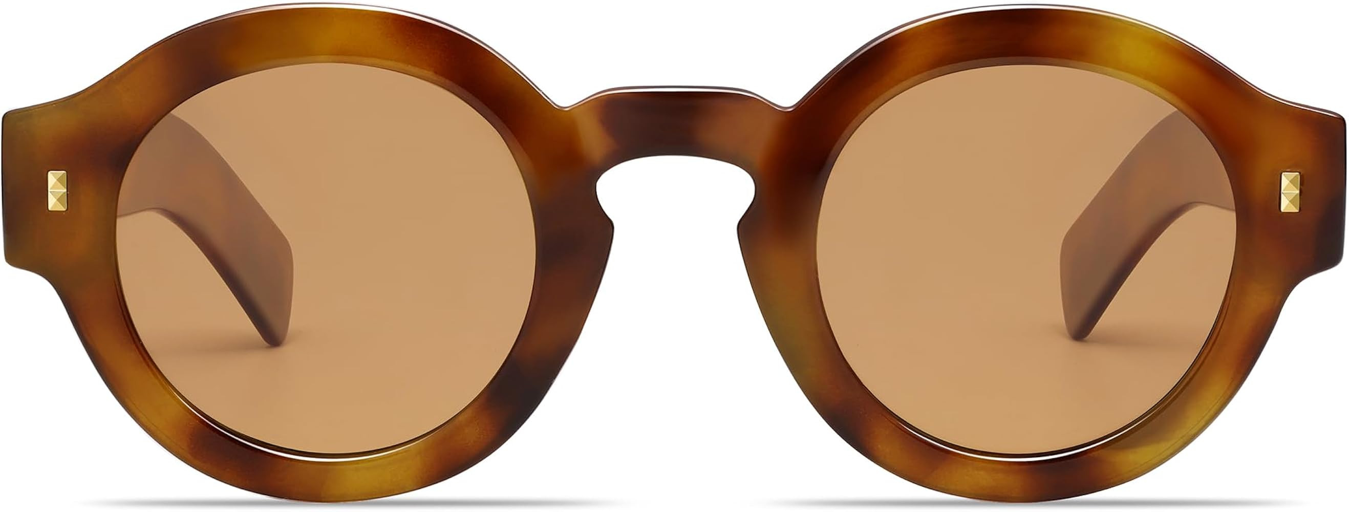 VANLINKER Vintage Round Polarized Sunglasses for Women Men Trendy Shades Retro Circle Sun Glasses... | Amazon (US)