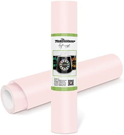 TECKWRAP Permanent Adhesive Vinyl 12" x 10ft, Matte Light Pink | Amazon (US)