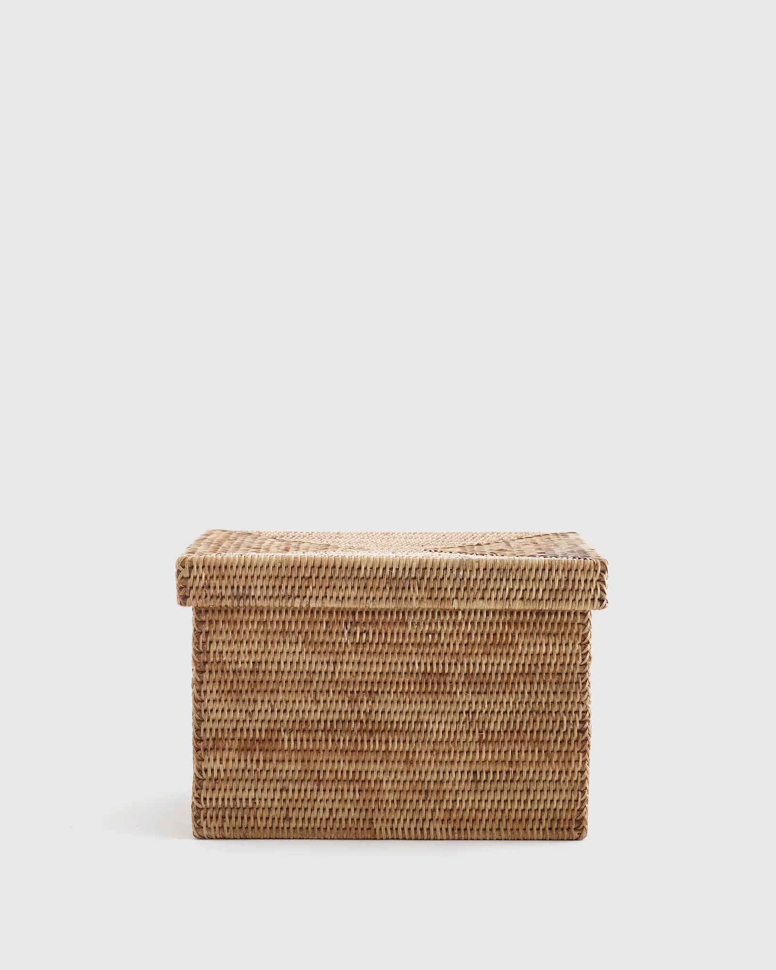 Rattan Storage Box with Lid | Quince