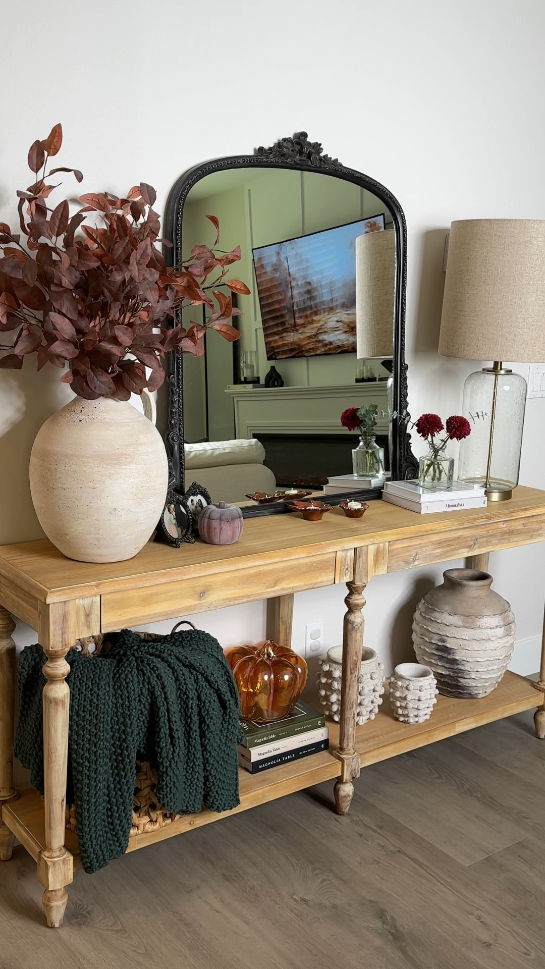 Gave our large console table a fall makeover! 🍁🍂 Loved layering in warm textures and seasonal pieces — and just spotted that this table is on sale now! Perfect time to add a little extra charm to your space. 

.
.
.

.

#falldecor #homeinspo #cozyhome
 
.
.


Home Sweet Home | Fall Styling | DIY Home Decor | DIY Home Hacks | Girly | DIY Crafts | Home Crafts | Fall Inspo | Easy DIY | DIY Tutorial | Home Decor Ideas | Autumn Decor | Fall Decor | New Home | Homeowner Era | Mom Life | Motherhood Unplugged | Real Motherhood | Fall Aesthetic | Console Table | Everett Console Table | Console Table Decor | Console Table Styling | Fall Console Table | Fall Console | Fall Console Refresh | LTK Home |

#LTKVideo #LTKSeasonal #LTKHome