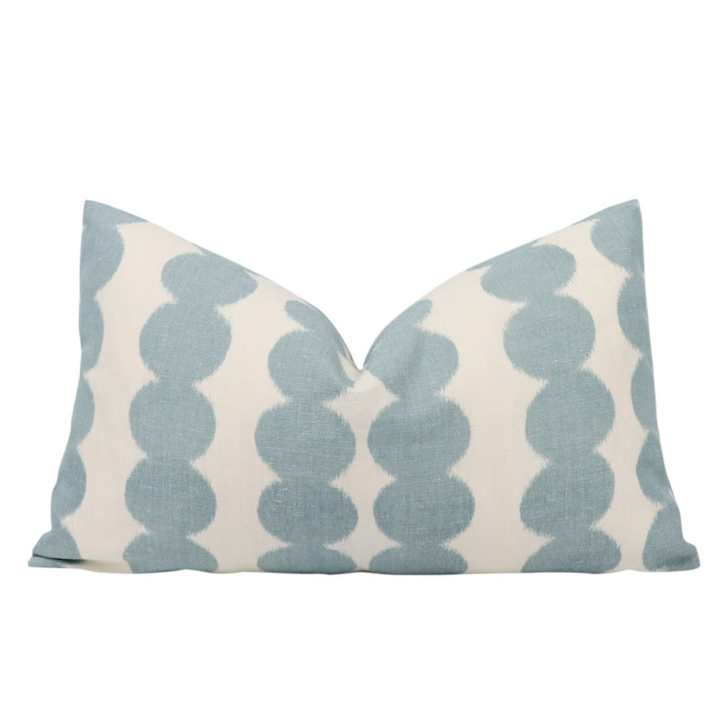 Schumacher Full Circle pillow cover in Sky 176254 // Designer pillow // High end pillow // Decora... | Etsy (US)