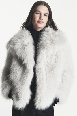 SHORT FAUX FUR JACKET | DKNY