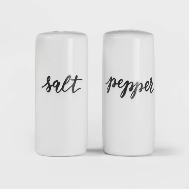 Stoneware 2pc Salt and Pepper Shakers - Threshold™ | Target
