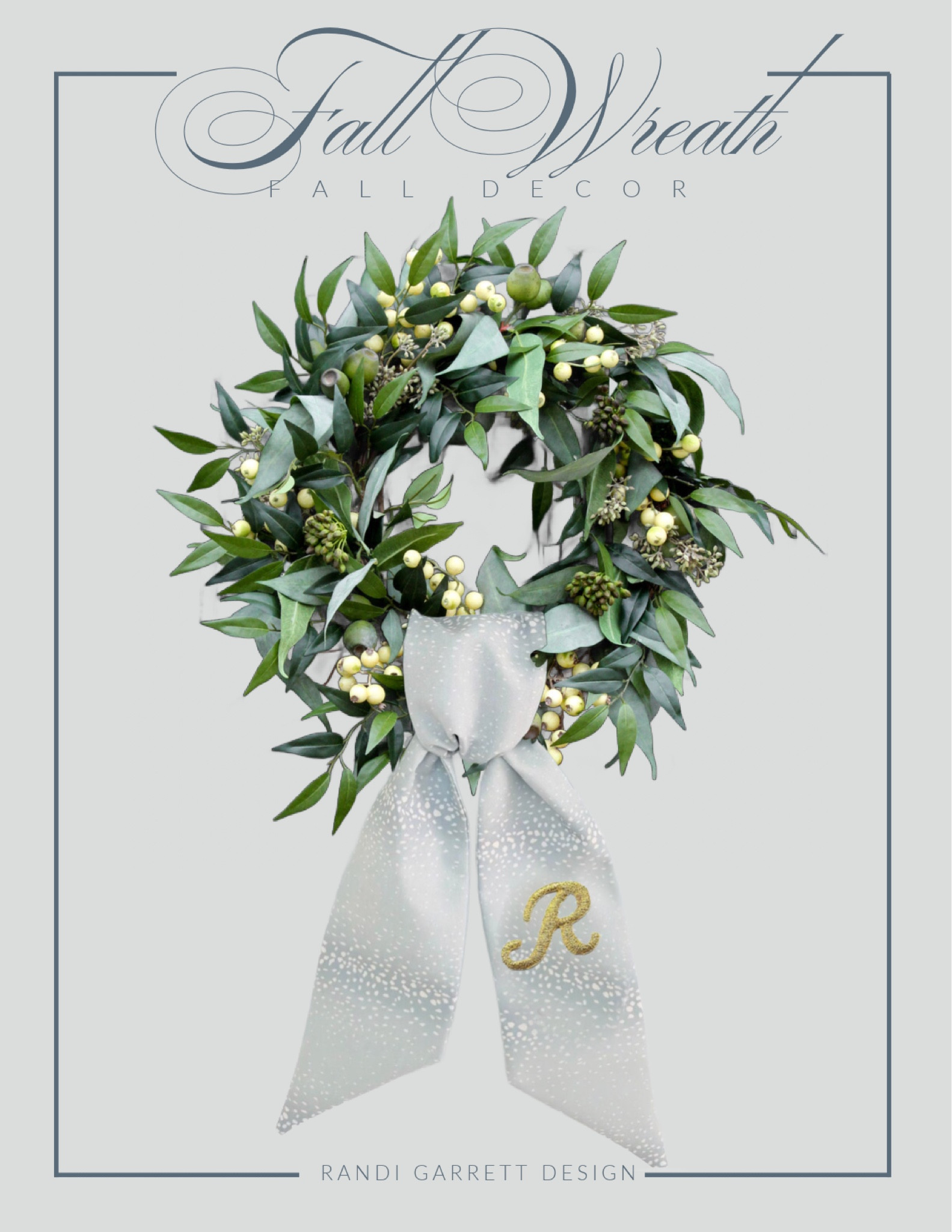 I’m in love with this Eucalyptus fall wreath with and monogrammed wreath sash! I’ve order both and can’t wait to style them! The wreath is 20% off right now! Grab them before they are gone 

#LTKHome #LTKSaleAlert #LTKSeasonal