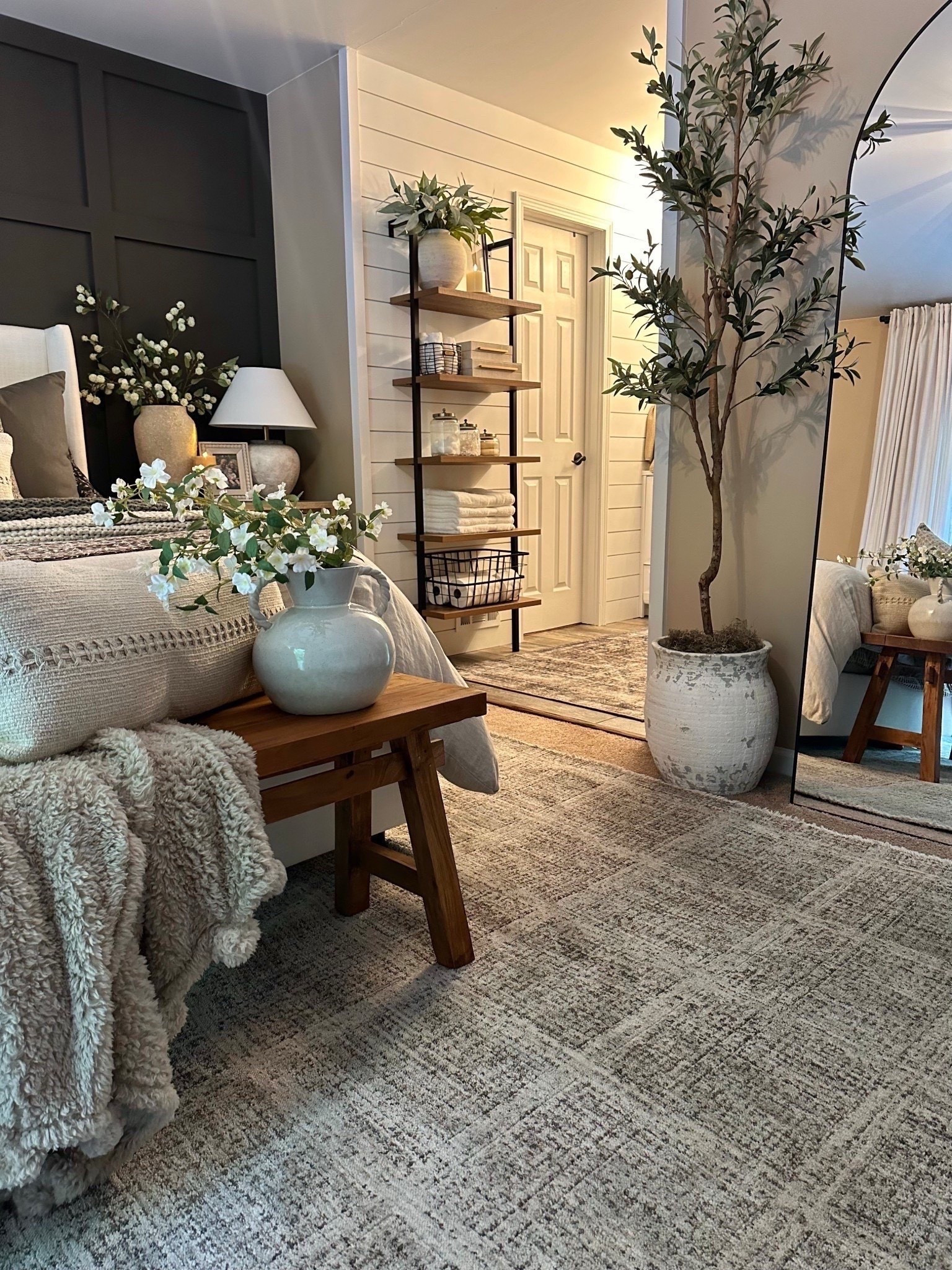 Bedroom Finds on Sale! Follow @farmtotablecreations on Instagram for more inspiration.

Such great deals on my beautiful arched mirror size (76x34), olive tree, & Loloi rug. 

Amazon Home | neutral home decor | Loloi Rugs | home inspo | console table | console table styling | faux stems | entryway space | home decor finds | neutral decor | living room decor | cozy home | affordable decor |  home decor | home inspiration | moody stems | summer decor | spring vignette | spring decor | spring decorations | console styling | entryway rug | cozy moody home | moody decor | neutral home | Walmart Finds

#LTKHome #LTKSaleAlert