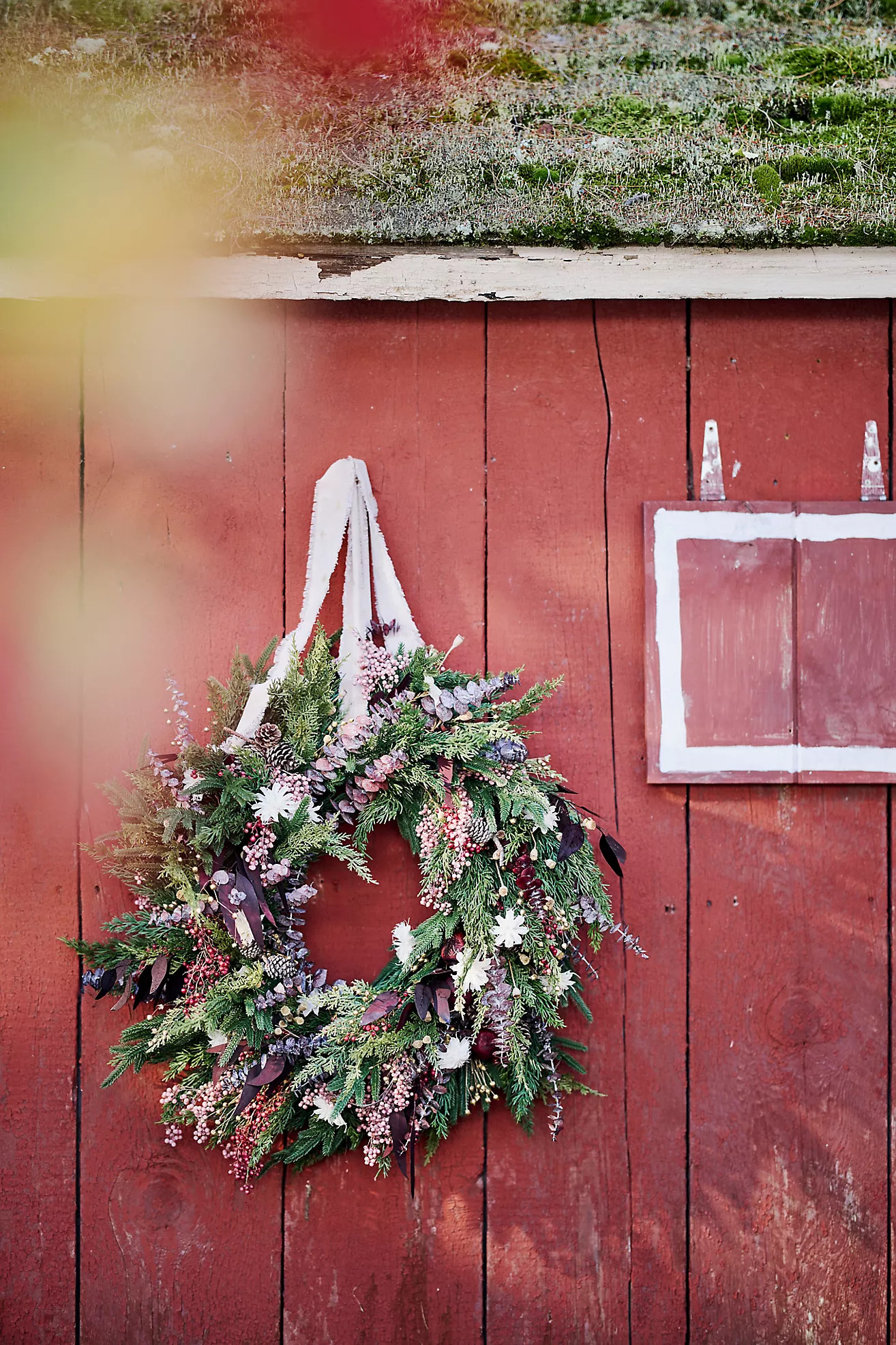 Terrain Faux Mixed Evergreen Wreath | Anthropologie (US)