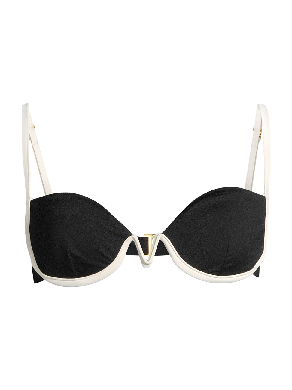 Women's Nico Underwire Bikini Top - Black Cream - Size XS - Black Cream - Size XS | Saks Fifth Avenue