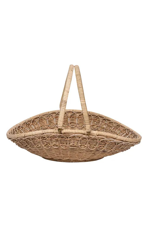 Juliska Provence Rattan Gathering Basket in Whitewash at Nordstrom | Nordstrom