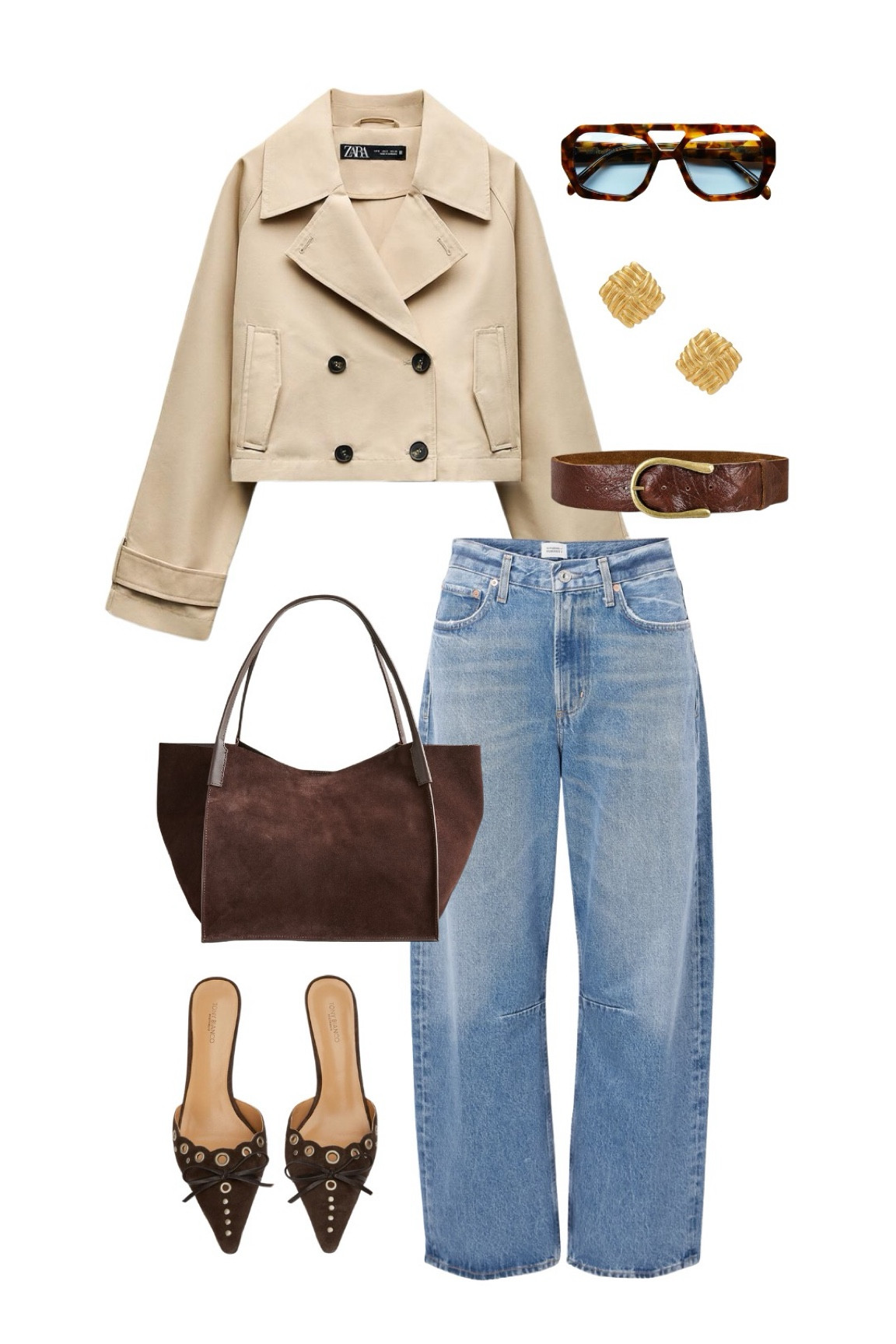 Rumor has it, suede is in this fall… and I’m not mad about it! You can score lots of amazing suede bags on depop or TRR but, if you’re looking for something new, this J Crew bag is STUNNING. Pair it with matching suede Tony Bianco heels, barrel jeans, and a cropped trench - chef’s kiss 🤍

fall outfit inspo, neutral outfits, casual office outfit, unique jackets 

#LTKSeasonal #LTKStyleTip #LTKShoeCrush