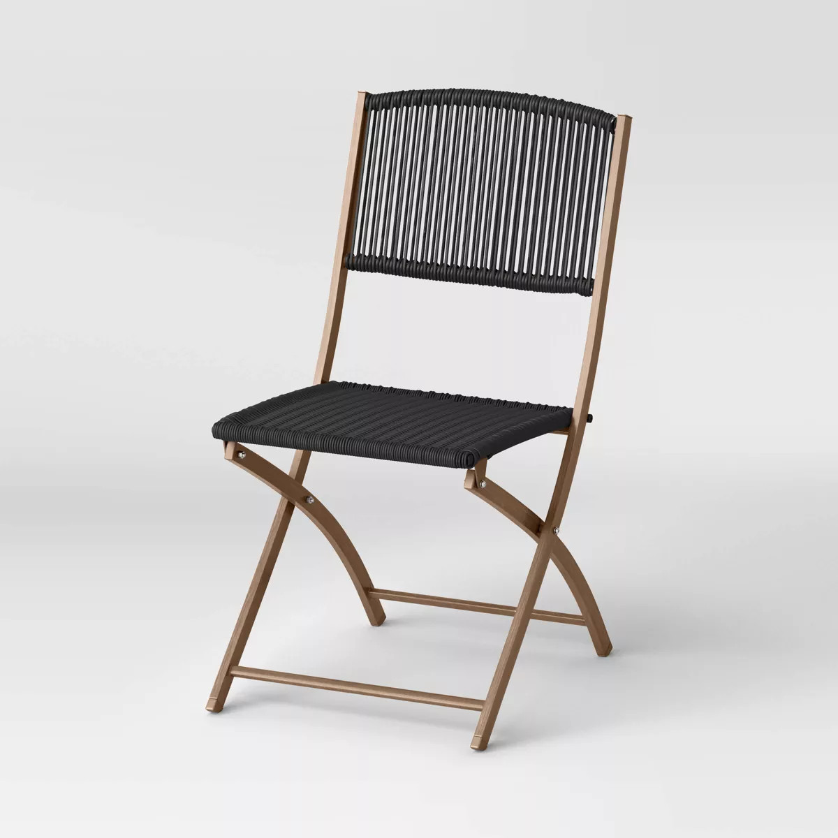 Purcell Patio Folding Chair Black - Threshold™ | Target