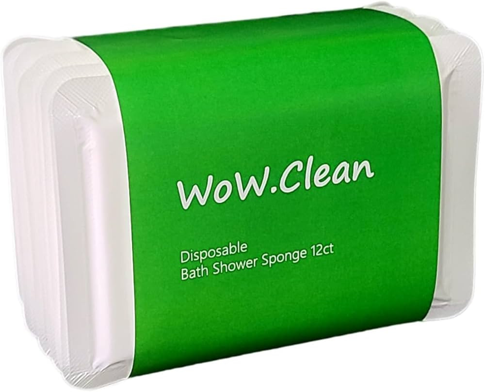Disposable Bath Shower Sponge 1 Dozen-12 Counts . Easy to Carry, Clean Shower Supplies for Travel... | Amazon (US)