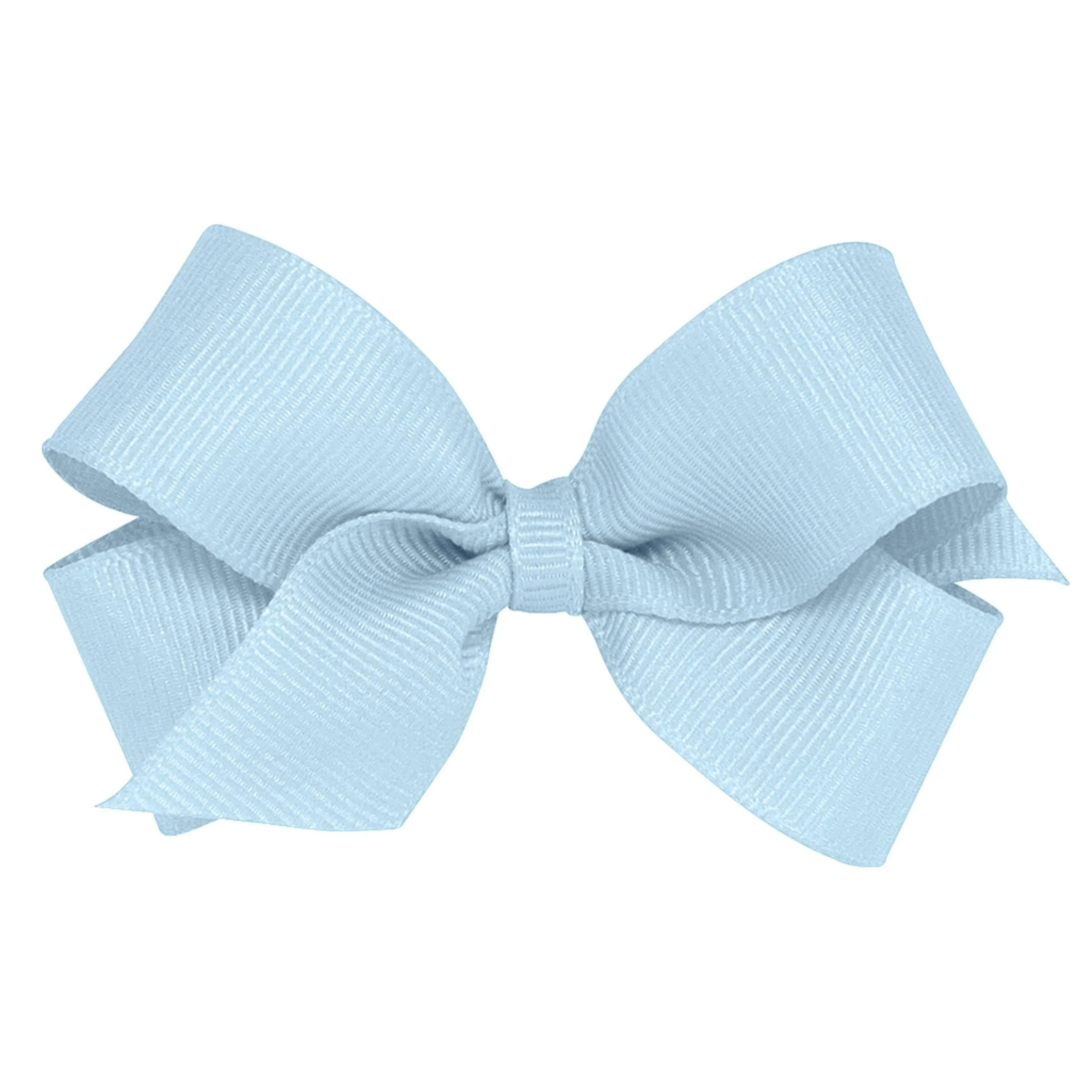 Mini Grosgrain Blue Hair Bow - Hair Accessories | Little English