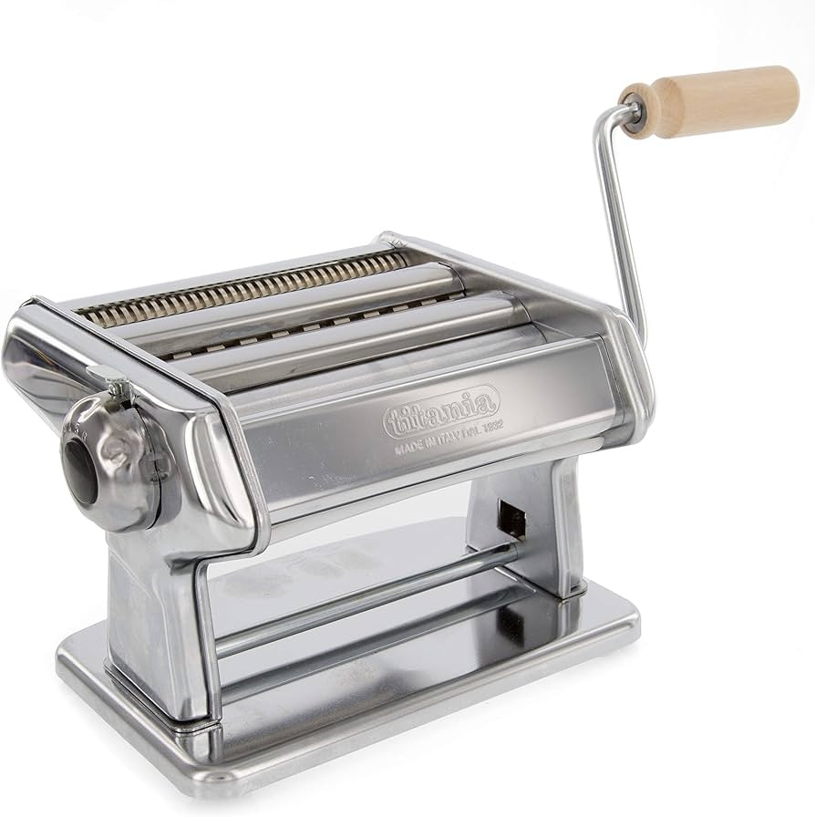 Pasta Maker Machine by Imperia- Heavy Duty, Italy Made Steel Construction w Easy Lock Dial and Wo... | Amazon (US)