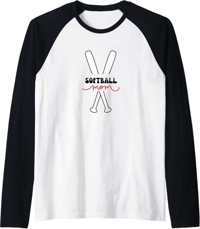 Softball Mom Raglan Baseball Tee | Amazon (US)