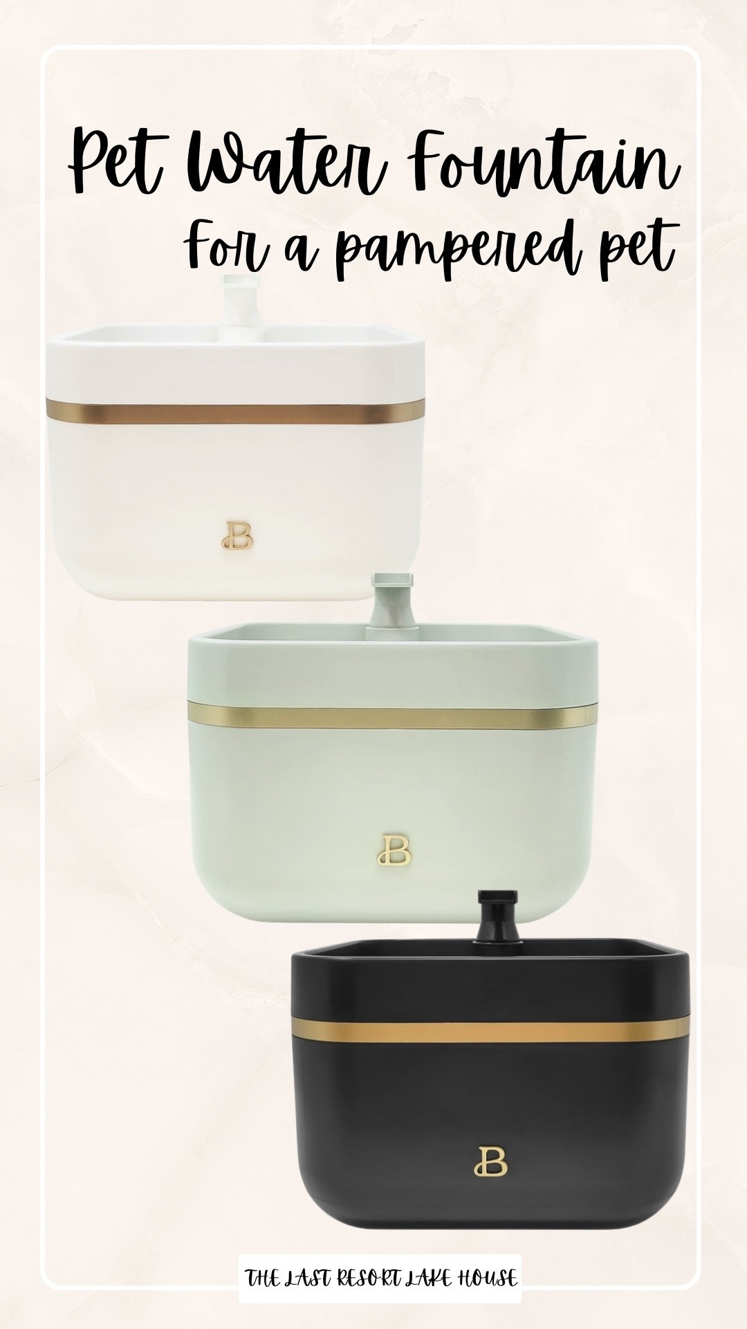 For the pets who are absolutely spoiled… and deserve it 🐾✨
This pet water fountain keeps water fresh, flowing, and way more appealing than a regular bowl.
Quiet, sleek, and actually cute enough to leave out — which matters if you care about your home as much as your fur babies 🤍

Perfect for dogs and cats who prefer running water (aka the picky ones).
Linked here for my fellow pet parents who love a little function and style 🐶🐱

#LTKfoodie #LTKHome #LTKvlog