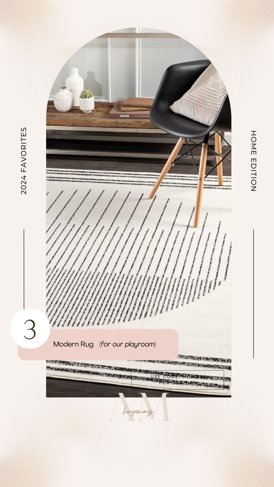 I was so excited when I found this modern rug for the kids playroom! 

Home decor // modern transitional // playroom rug // family room decor

#LTKFindsUnder100 #LTKHome #LTKFamily