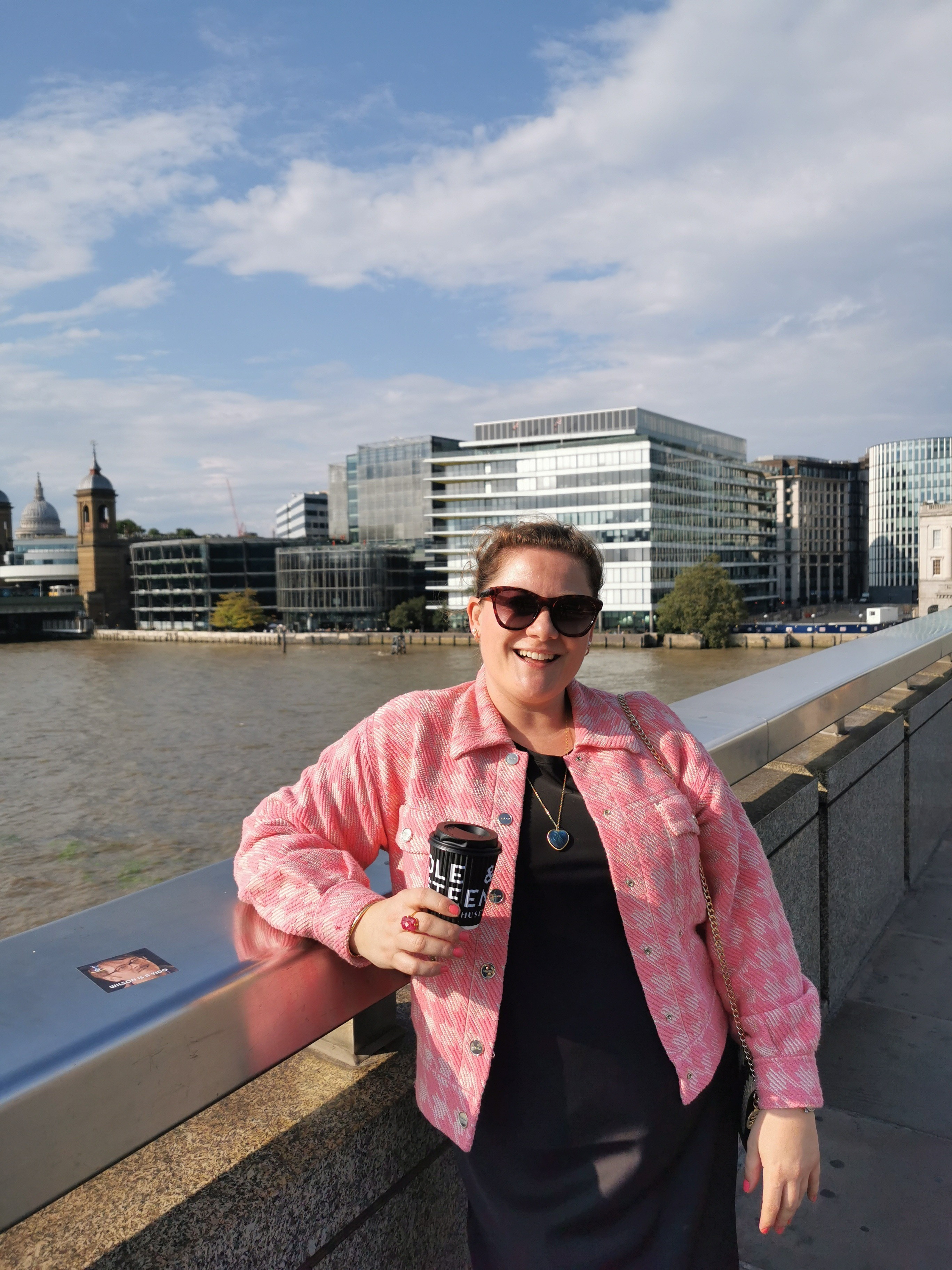 Weekending in style in London. This pink jacket adds up so much sunshine to a great day 🩷This jacket from Sandro is not available anymore but I linked similar styles. 

#LTKuk #LTKluxury #LTKmidsize