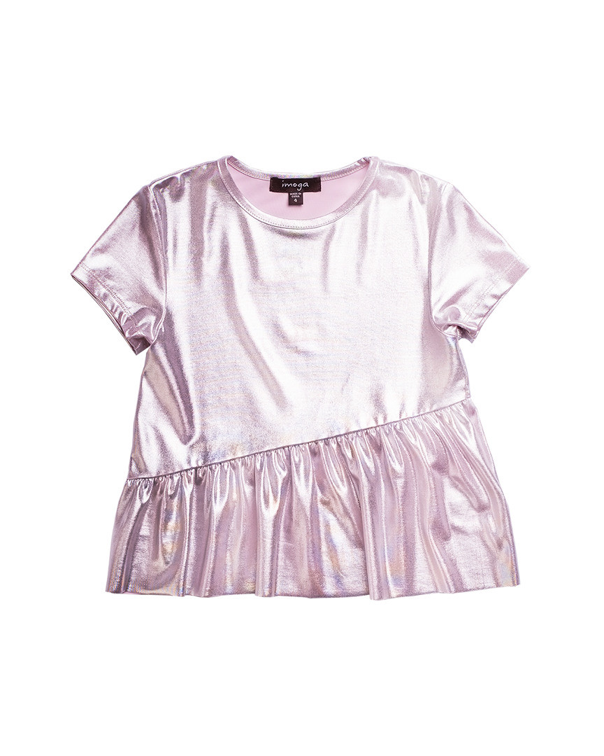 IMOGA Andy Ruffle Detail Metallic T-Shirt | Ruelala